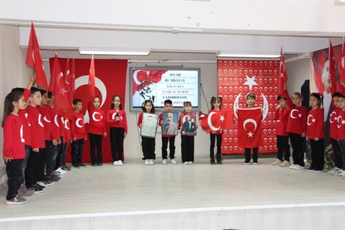 Kaymakamımız Sayın Bilal ÇELİK  12 Mart İstiklal Marşı'nın Kabulü ve Mehmet Akif ERSOY'u anma programına katıldı